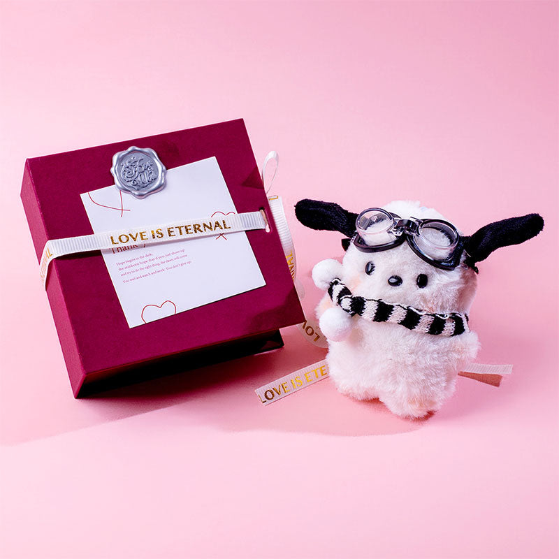 🆕新品上架【梨花瑪雅】超口愛😍腮紅泳鏡小狗鑰匙圈火漆卡片禮盒