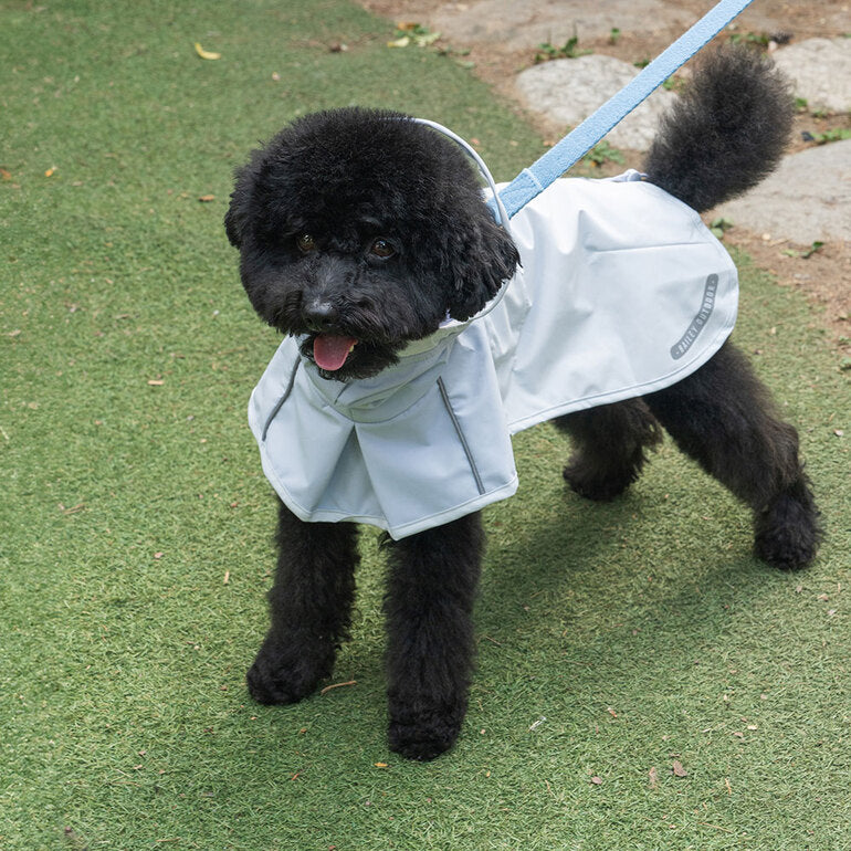 韓國🐾BAILEY💧【梨花娘】新品上架💕貼心可透明帽沿輕薄防水安全反光設計寵物雨衣(3色)