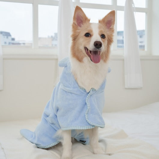 韓國新品上架【梨花娘】🐾BAILEY 🐶秋冬新品 貓犬寵物耳朵造型專用吸水力強寵物浴巾(3色)