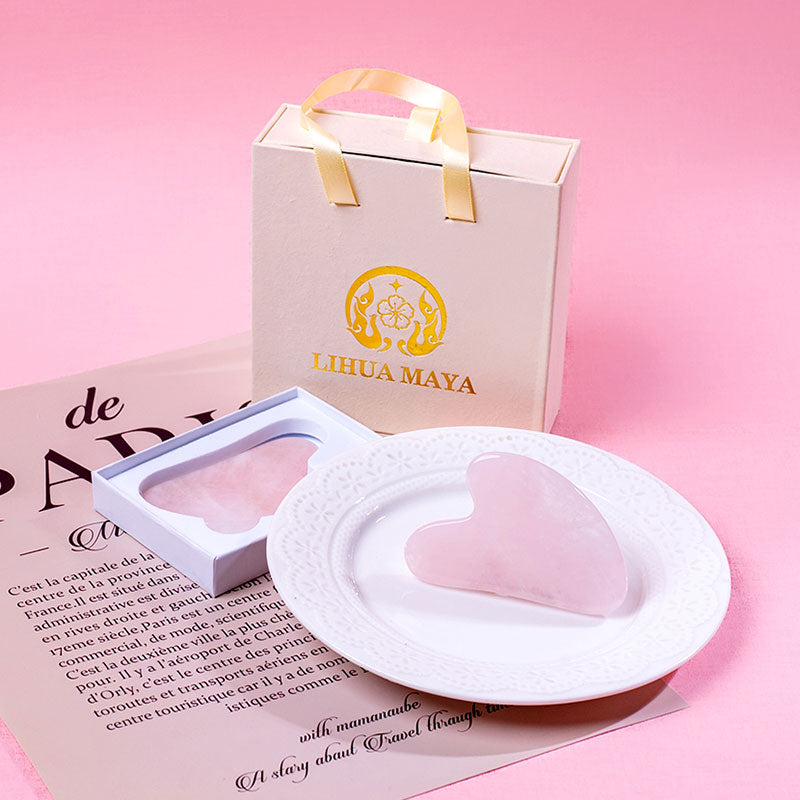 🆕新品上架【梨花瑪雅】還妳漂漂💖愛心粉水晶拇指刮痧板禮盒