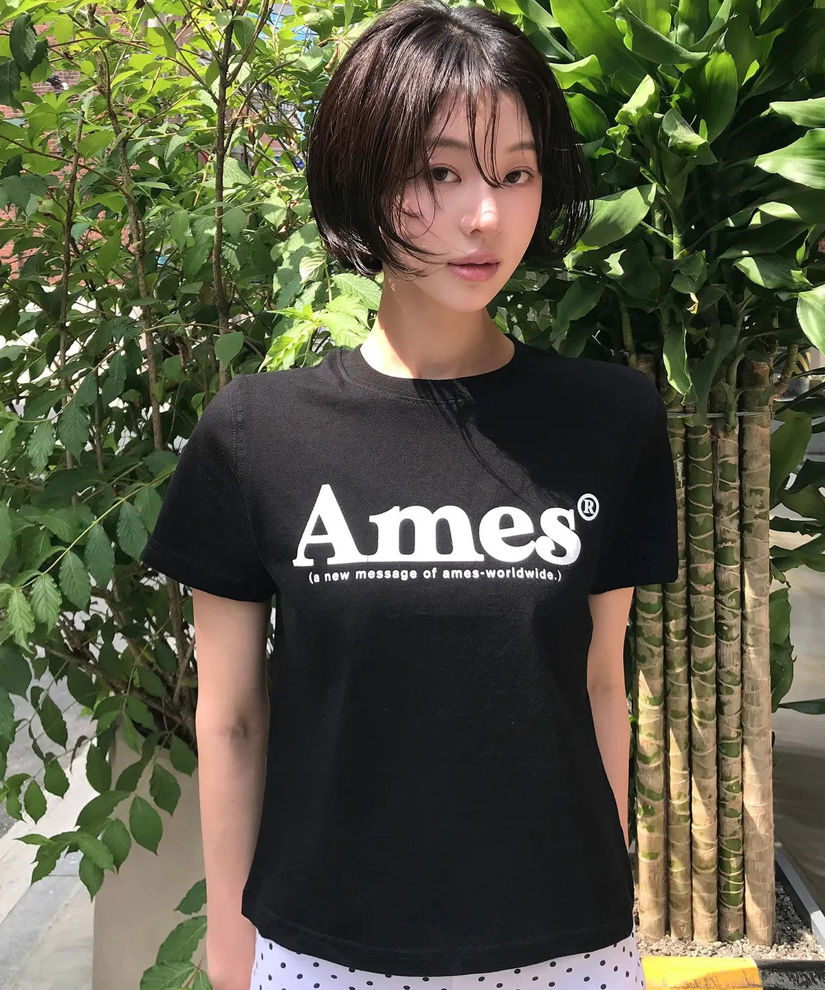 💜新品上架【梨花娘】韓系極簡字母Logo修身短T|Ames顯瘦氣質百搭上衣、情侶穿搭(S~L)10色