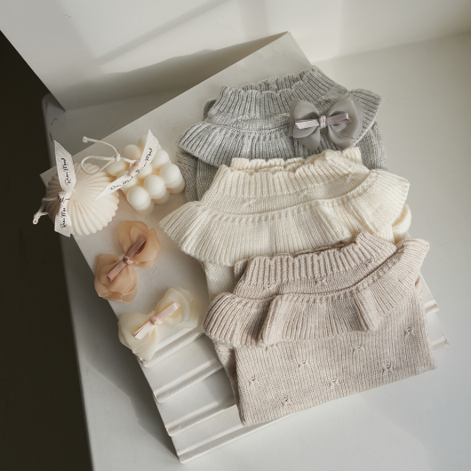 韓國新品上架【梨花娘】🐾BAILEY 🐶韓系柔霧紗感寵物蝴蝶結別針(3色)