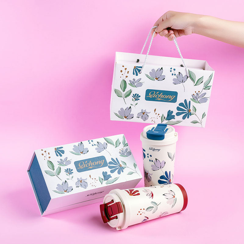 🆕新品上架【梨花瑪雅】💖陶瓷保溫保冷隨行杯(三色)質感禮盒提袋裝💕