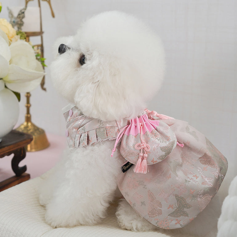 韓國新品上架【梨花娘】🐾BAILEY 🐶韓系流蘇小福袋寵物香香包(2色)