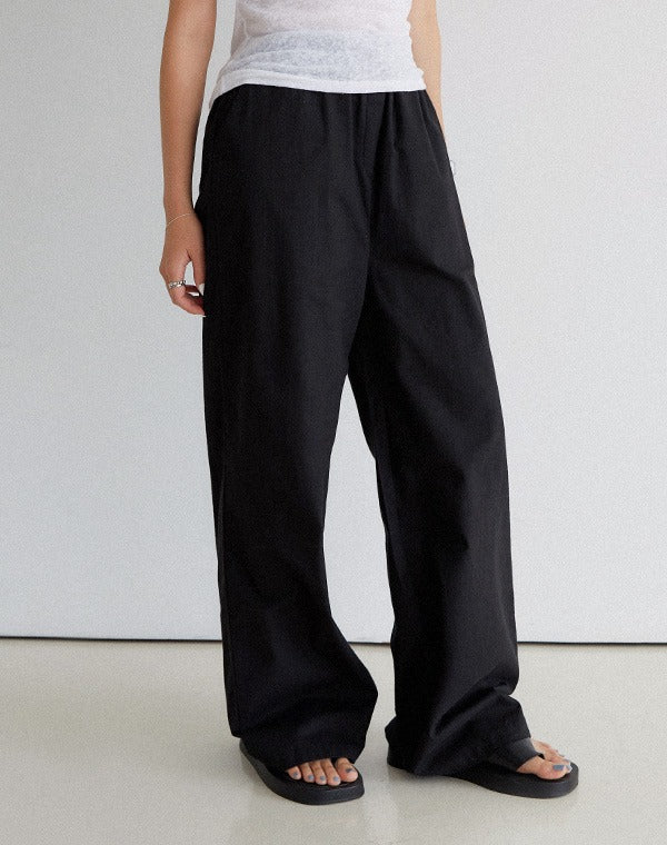 韓國 muahmuah 寬鬆版 長款 鬆緊帶長褲  (現貨+預購)