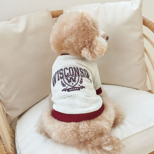 韓國新品上架【梨花娘】🐾BAILEY 🐶秋冬新品 韓系潮流聯名休閒棉質寵物服飾(3色)