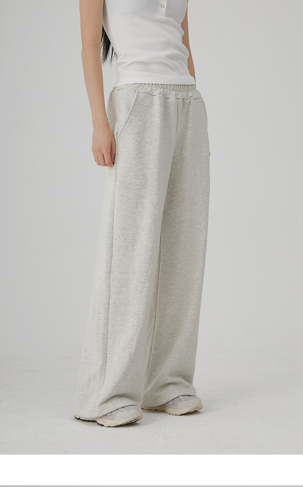 韓國 ACOVER 四季春裝柔軟的觸感 挺版鬆緊帶運動褲 (現貨+預購)