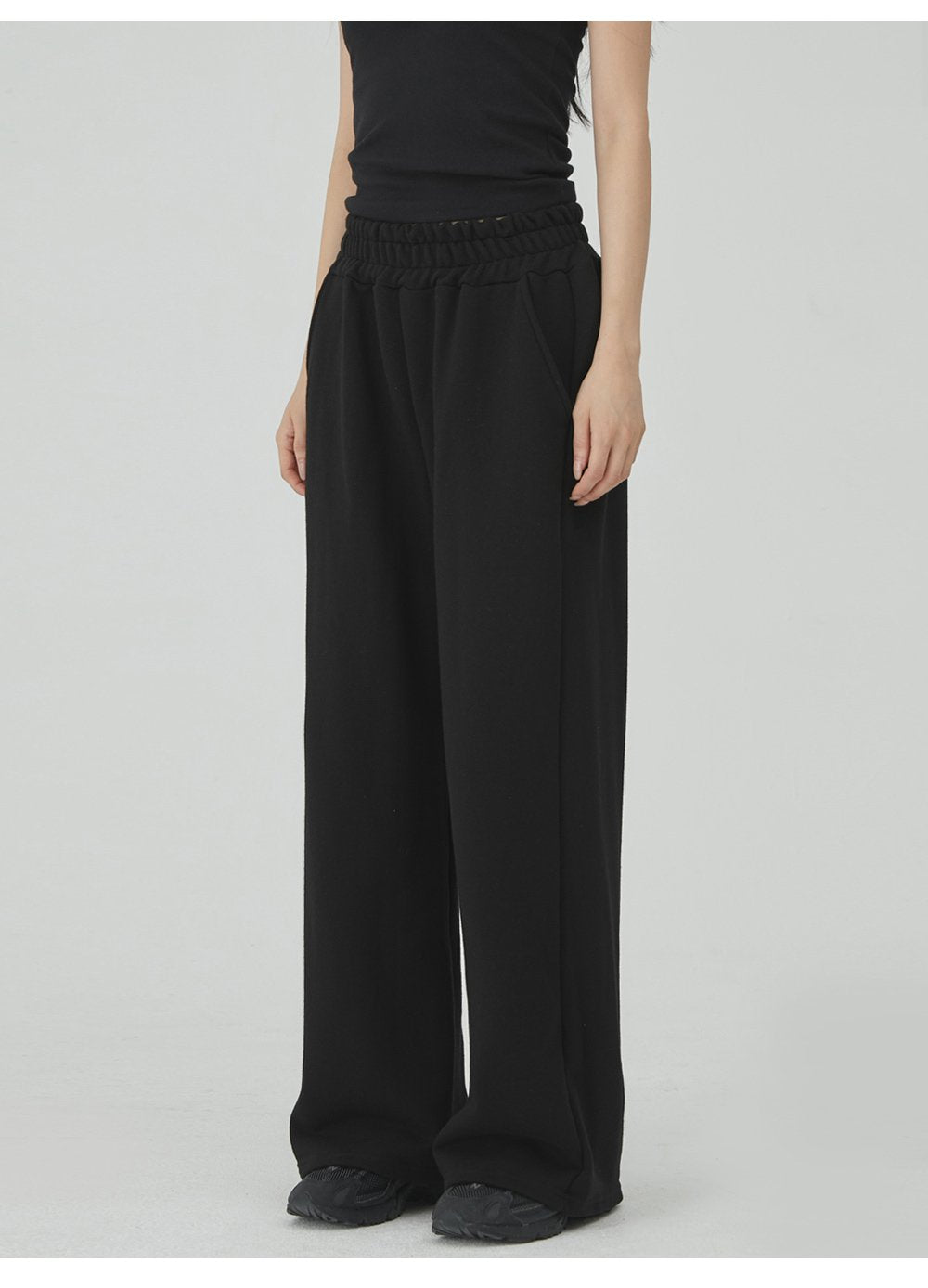 韓國 ACOVER 四季春裝柔軟的觸感 挺版鬆緊帶運動褲 (現貨+預購)