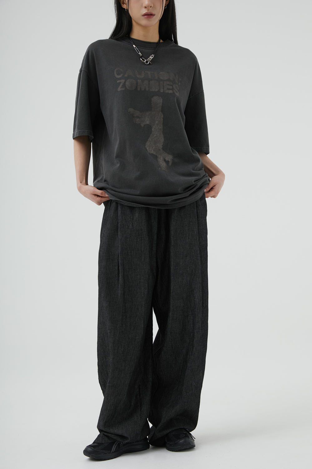 韓國 ACOVER  舒適的棉質牛仔寬腿褲 (現貨+預購)