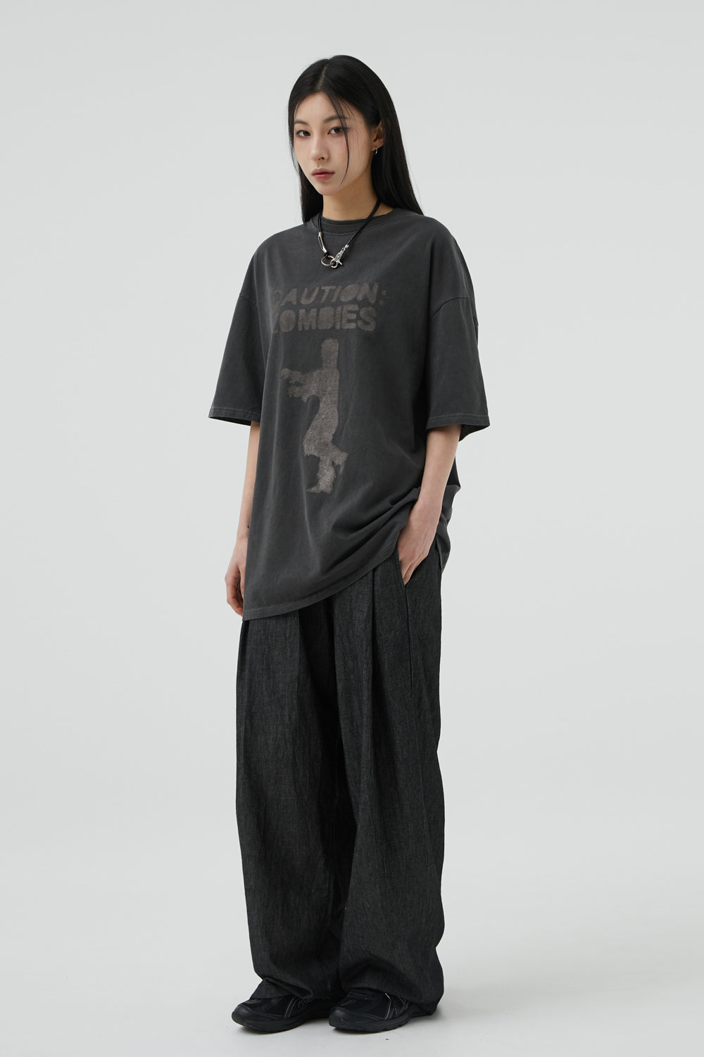 韓國 ACOVER  舒適的棉質牛仔寬腿褲 (現貨+預購)