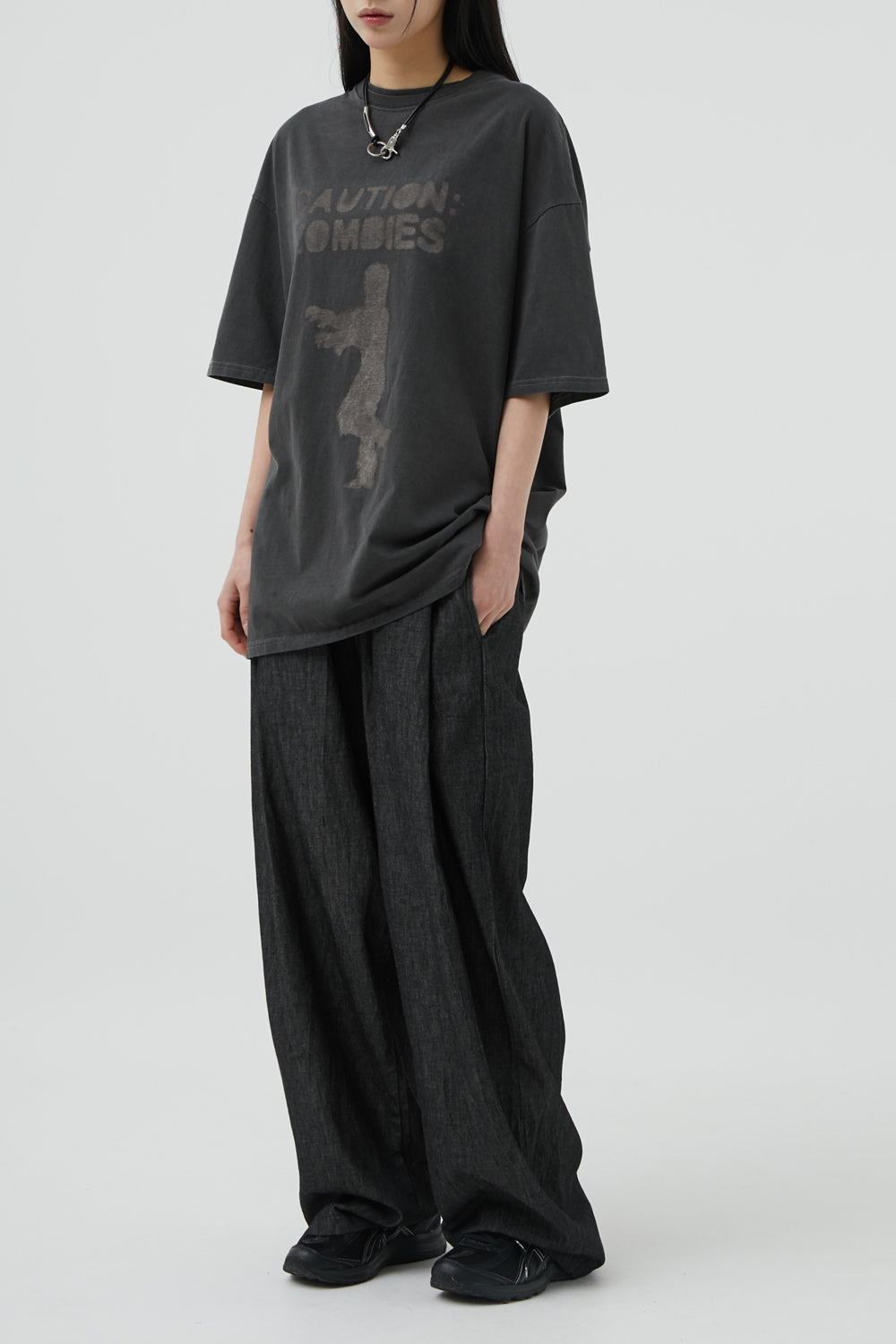 韓國 ACOVER  舒適的棉質牛仔寬腿褲 (現貨+預購)