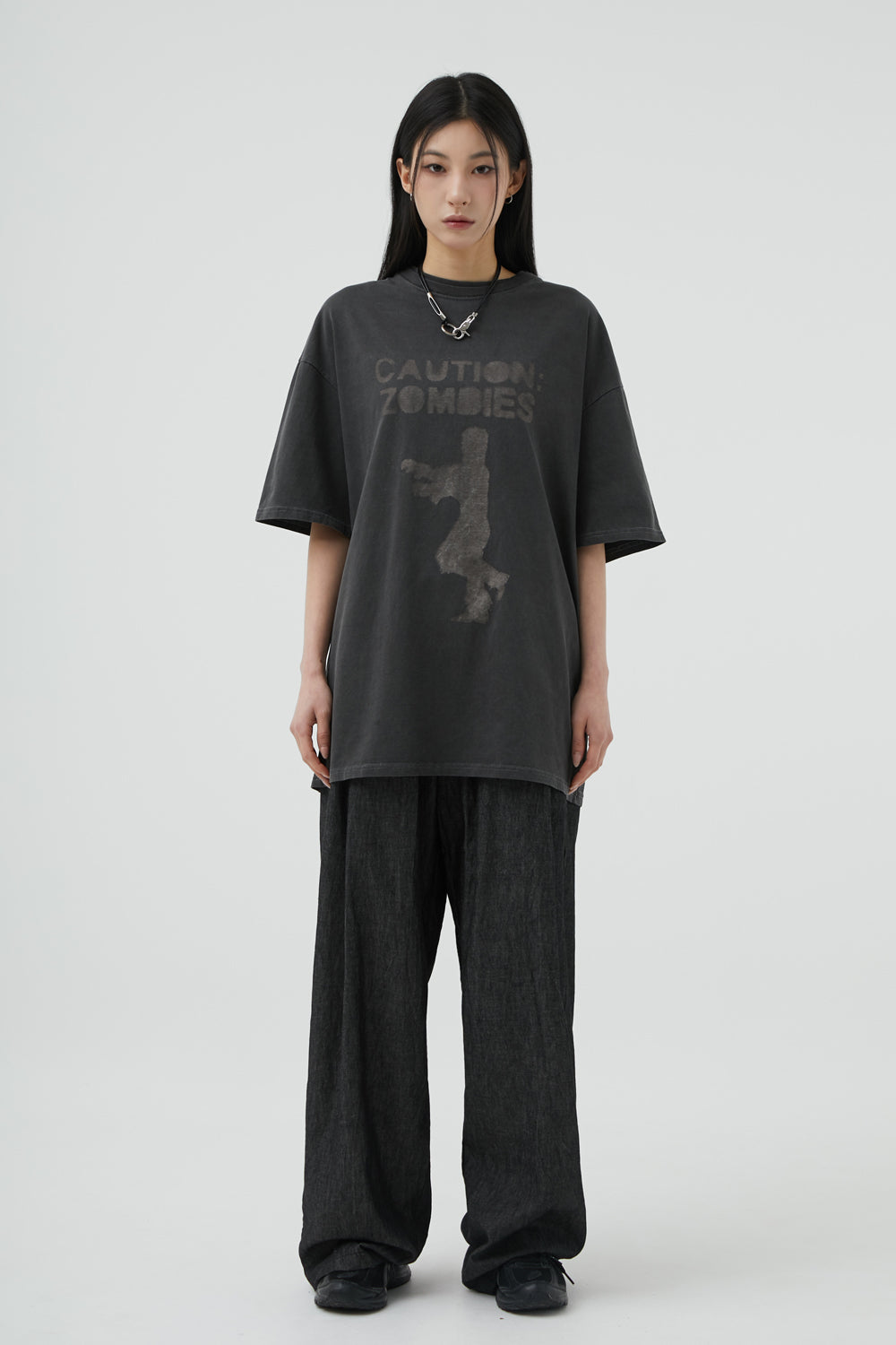 韓國 ACOVER  舒適的棉質牛仔寬腿褲 (現貨+預購)