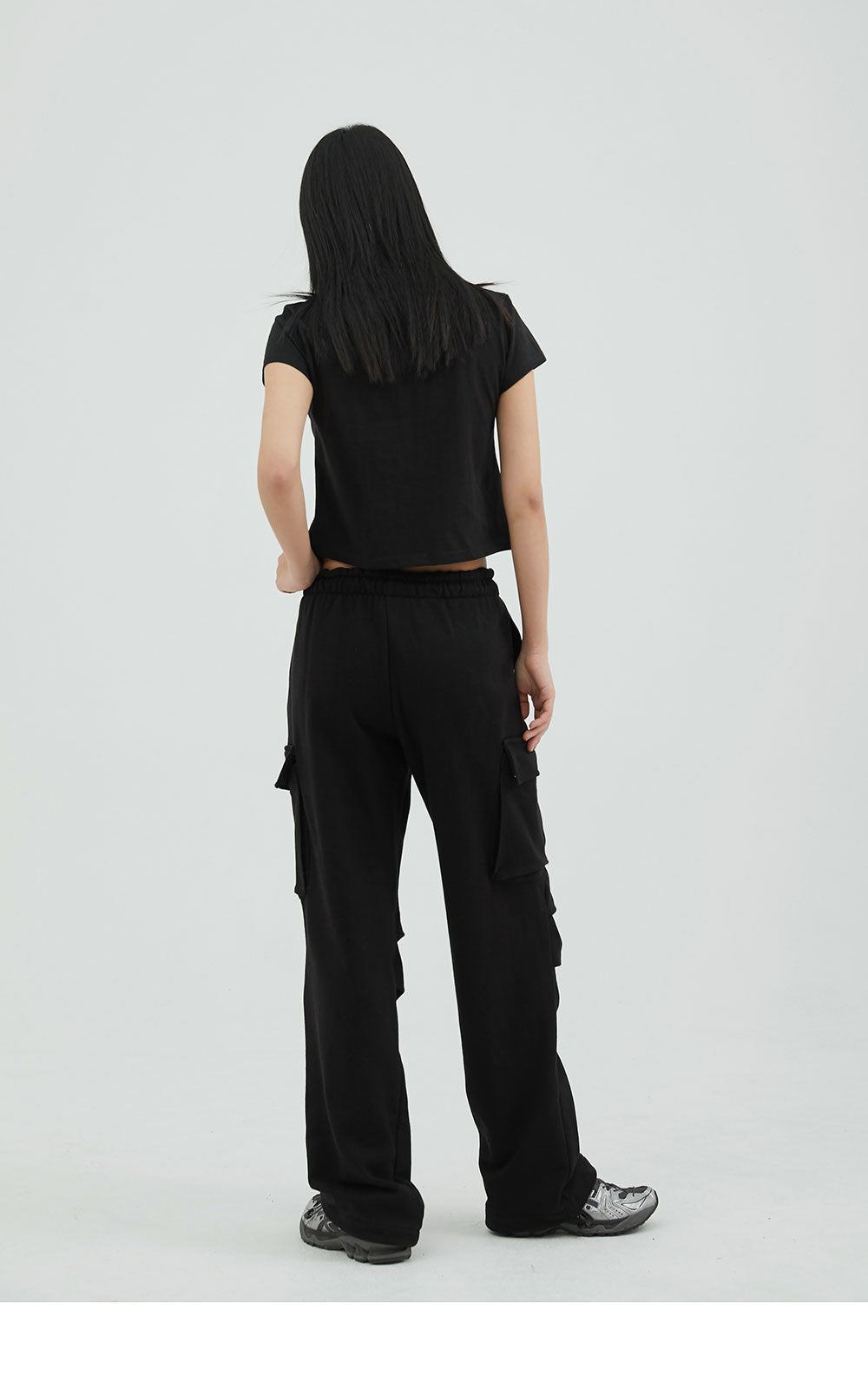 韓國 ACOVER  寬鬆側口袋休閒棉長褲 (現貨+預購)