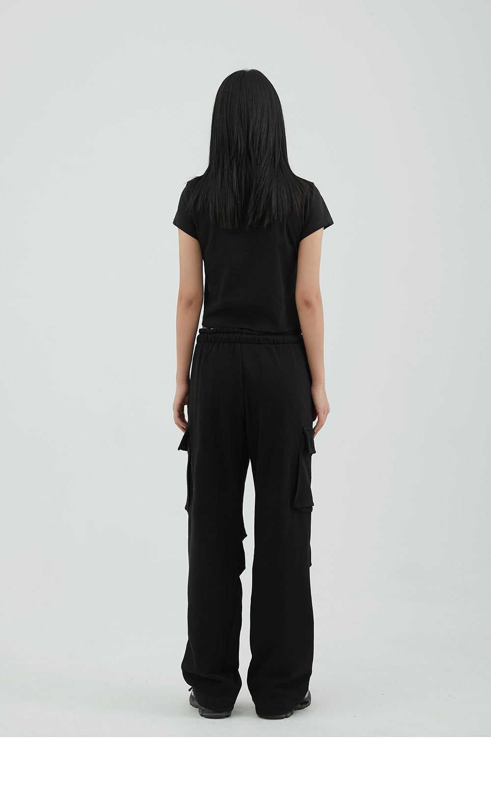 韓國 ACOVER  寬鬆側口袋休閒棉長褲 (現貨+預購)