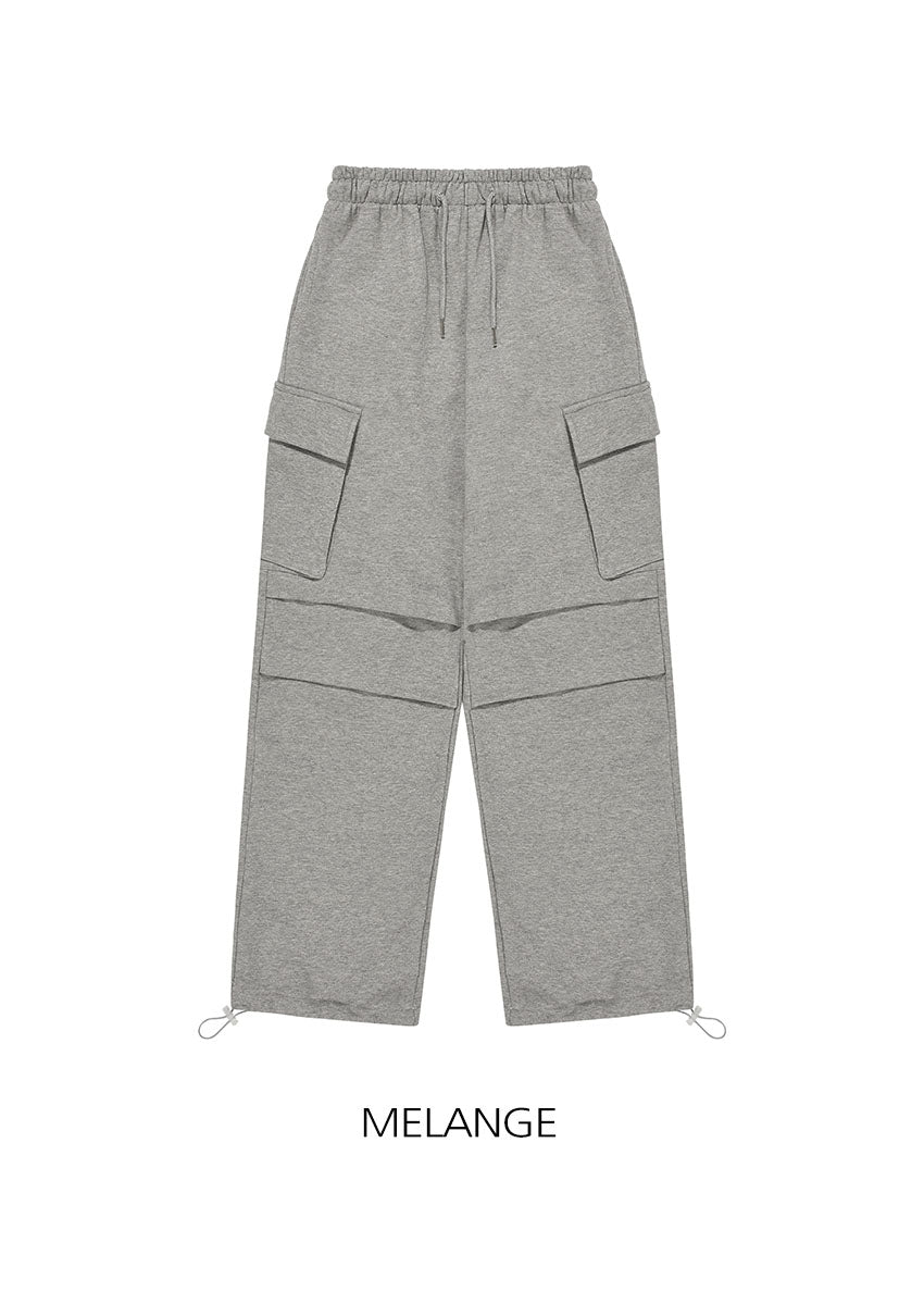 韓國 ACOVER  寬鬆側口袋休閒棉長褲 (現貨+預購)