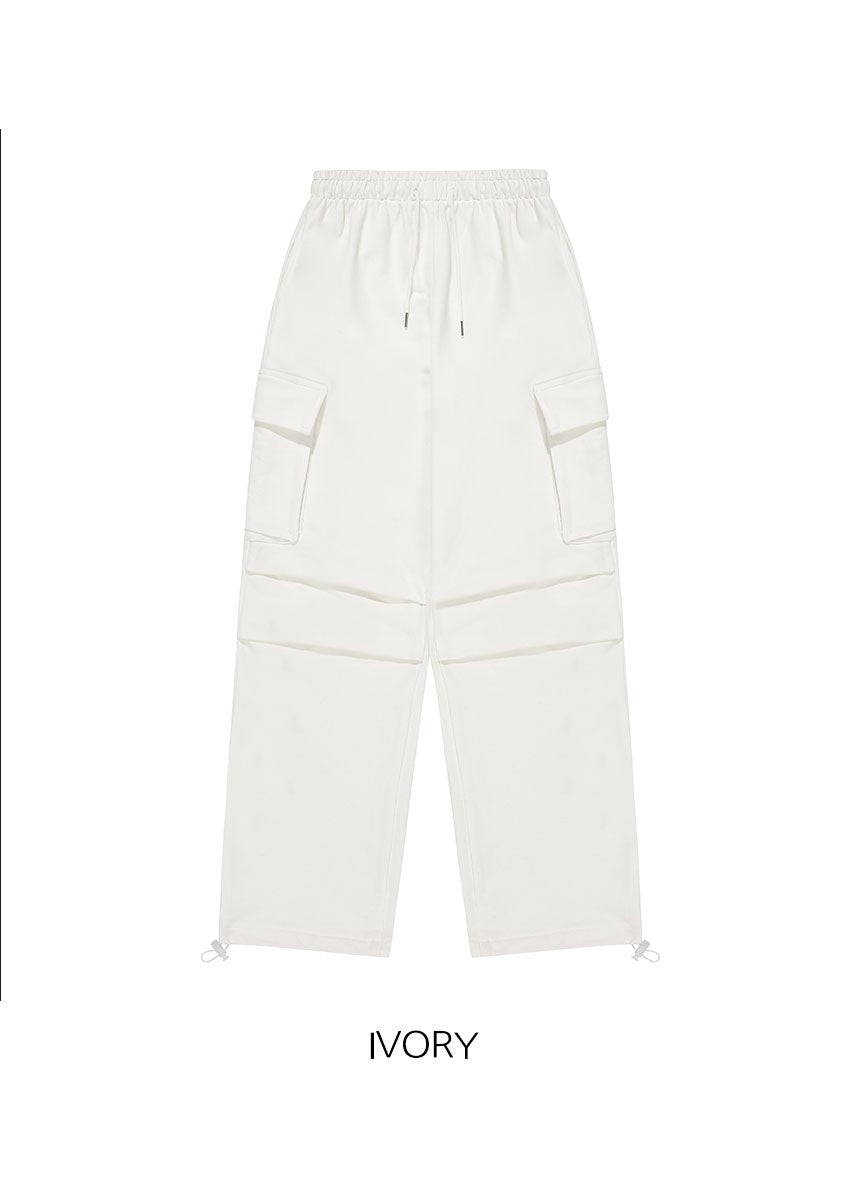 韓國 ACOVER  寬鬆側口袋休閒棉長褲 (現貨+預購)