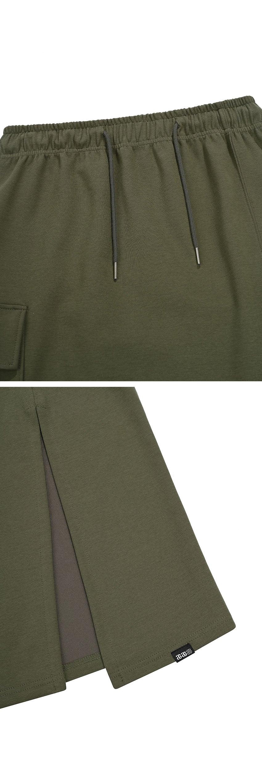 韓國 ACOVER  H型側口袋修身開叉棉裙 (現貨+預購)