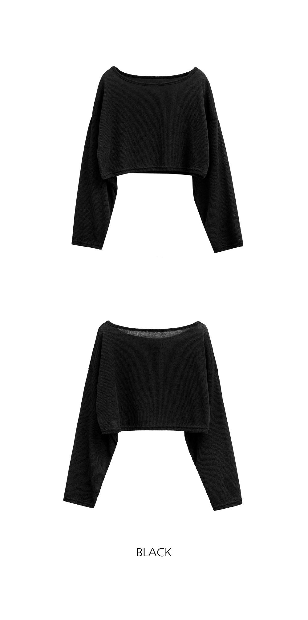 韓國 ACOVER 透視款 露臍裝 針織衫長袖T恤  (現貨+預購)