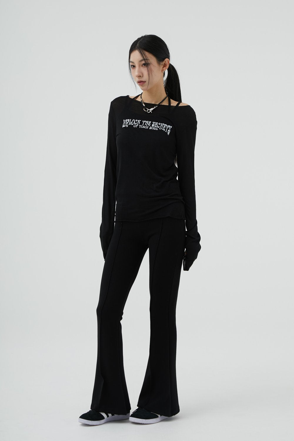 韓國 ACOVER   secret soul  薄長袖T恤 (現貨+預購)