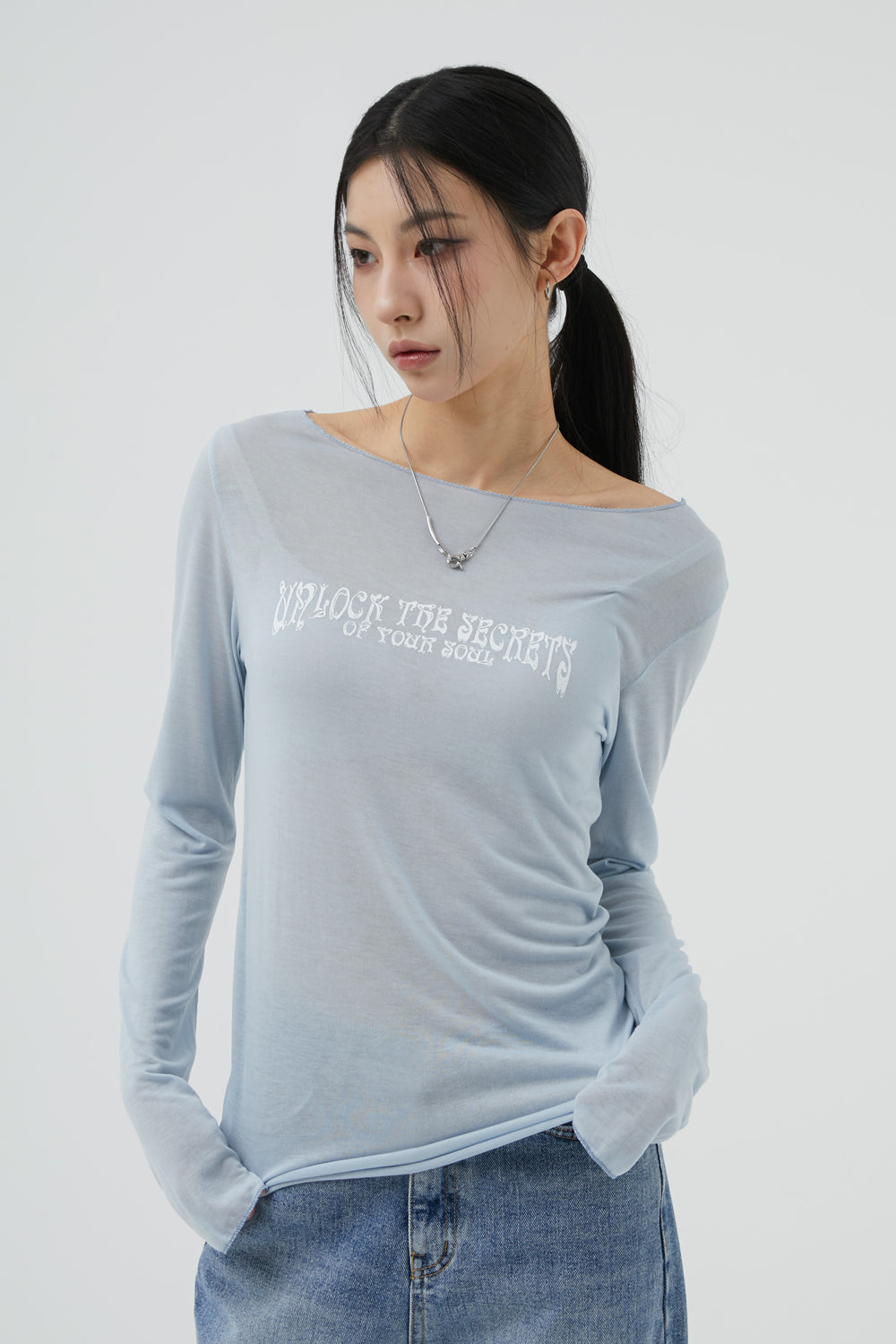 韓國 ACOVER   secret soul  薄長袖T恤 (現貨+預購)