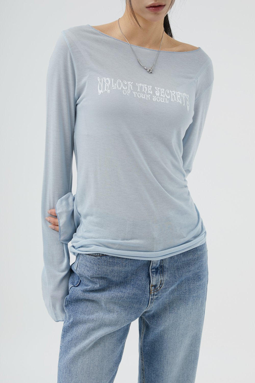 韓國 ACOVER   secret soul  薄長袖T恤 (現貨+預購)