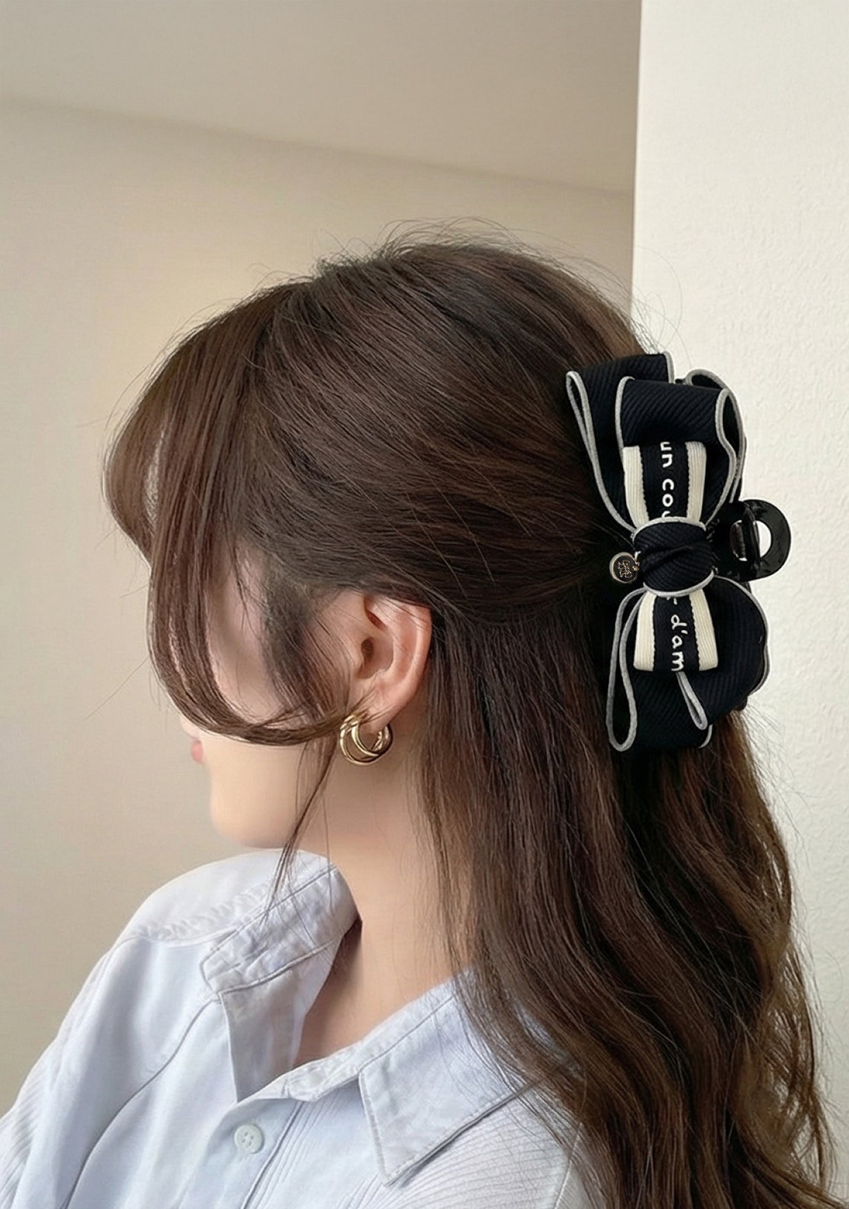 😍韓國新品上架【梨花娘】氣質秋冬細緻手工大抓夾韓國連線(2色) 韓國連線