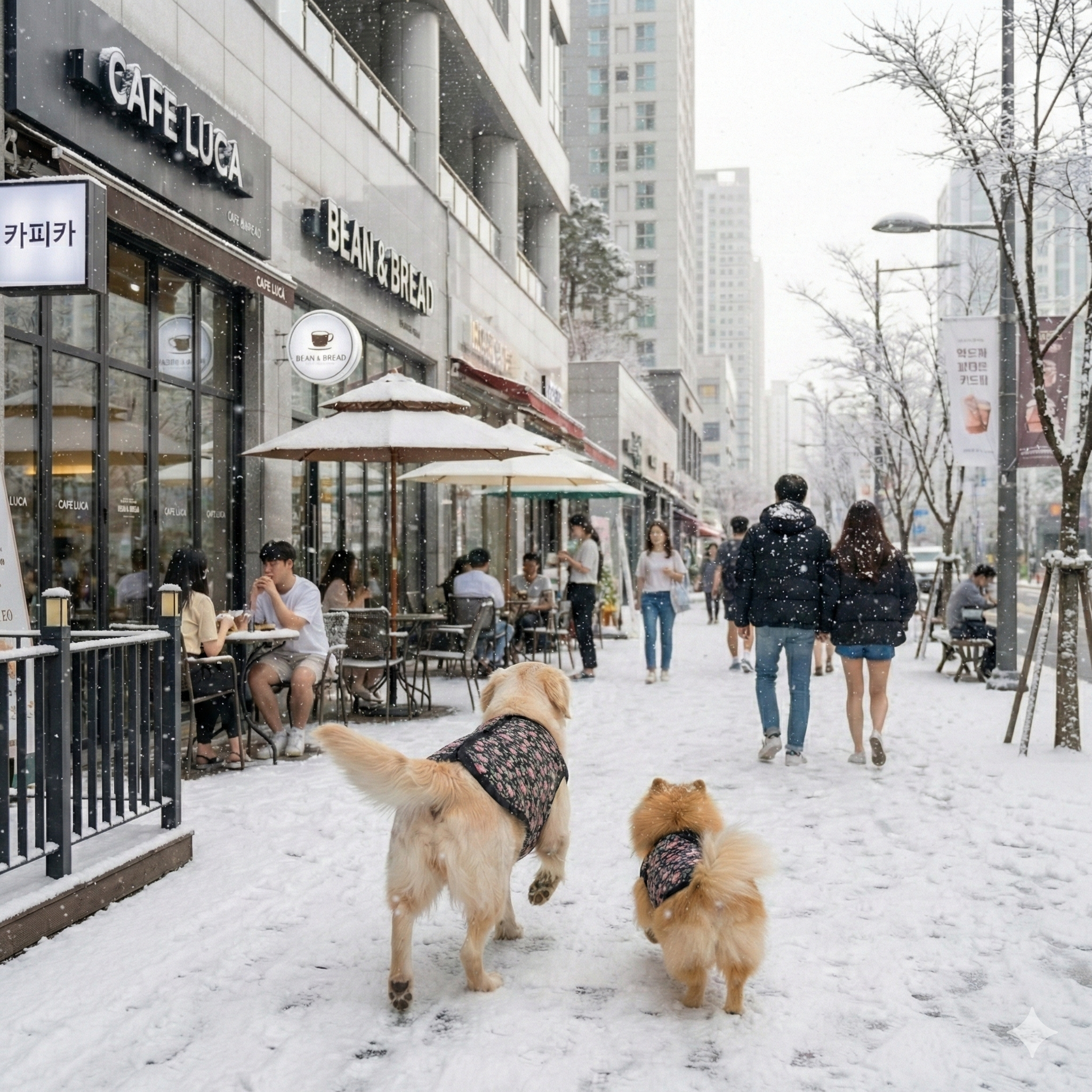 💜新品上架【梨花娘】✈️南大門復古風韓星也瘋狂1980年代爆紅玫瑰小碎花鋪棉背心寵物服飾(兩色)