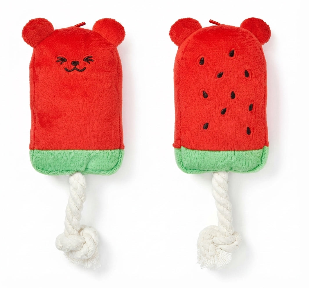 新品上架【梨花娘總代理】🐾日本品牌Solgra 🍧萌萌熊絨毛冰棒發聲玩具🐶(6款)