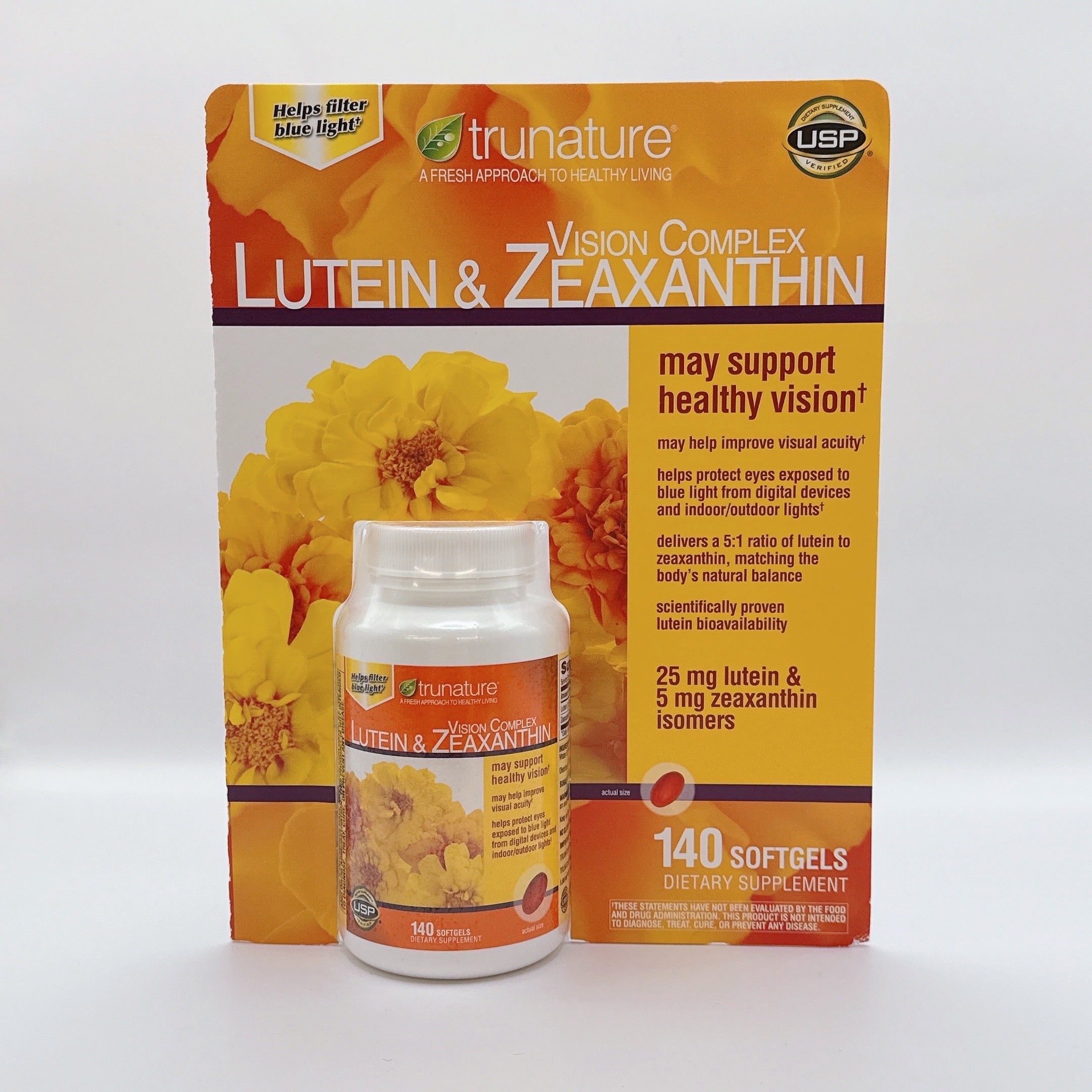 原卡紙裝🔜 美國好市多 costco Trunature Lutein & Zeaxanthin 葉黃素 140顆裝(超MINI好吞)