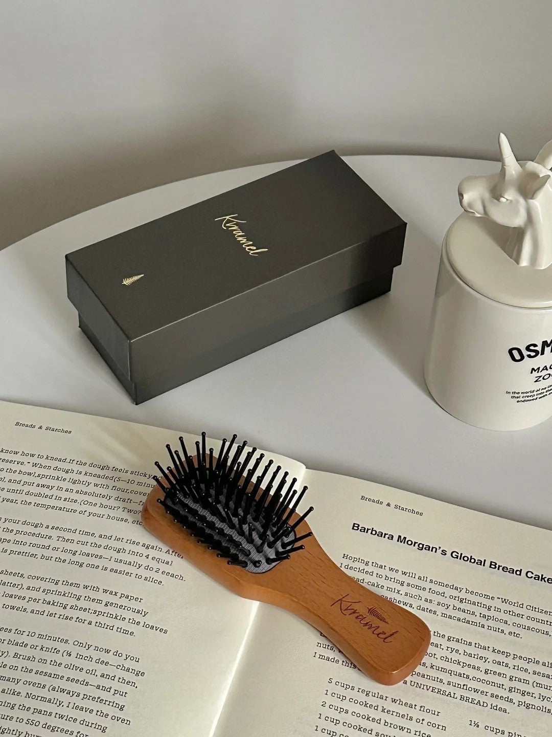 美國 Krramel 櫸木迷你防靜電梳適合兒童外出方便 (現貨+預購)