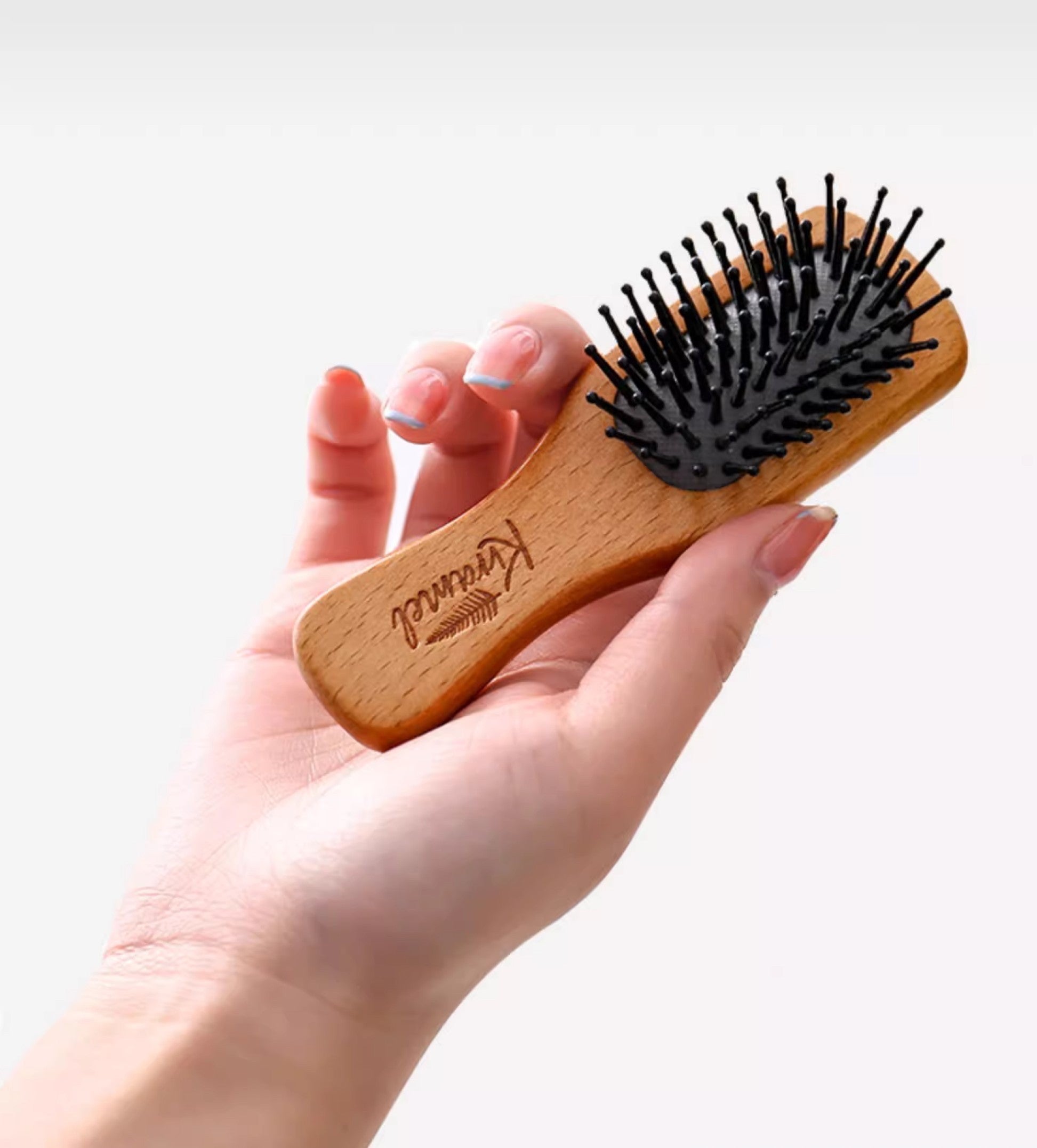 美國 Krramel 櫸木迷你防靜電梳適合兒童外出方便 (現貨+預購)