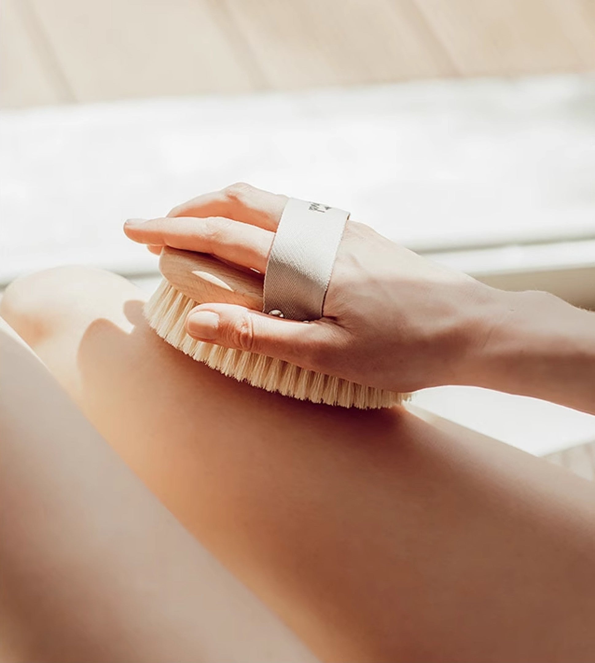 美國 Krramel 櫸木純猪鬃刷乾刷身體刷消除水腫美膚美體脂肪刷去橘皮去角質 (不建議濕用) (現貨+預購)