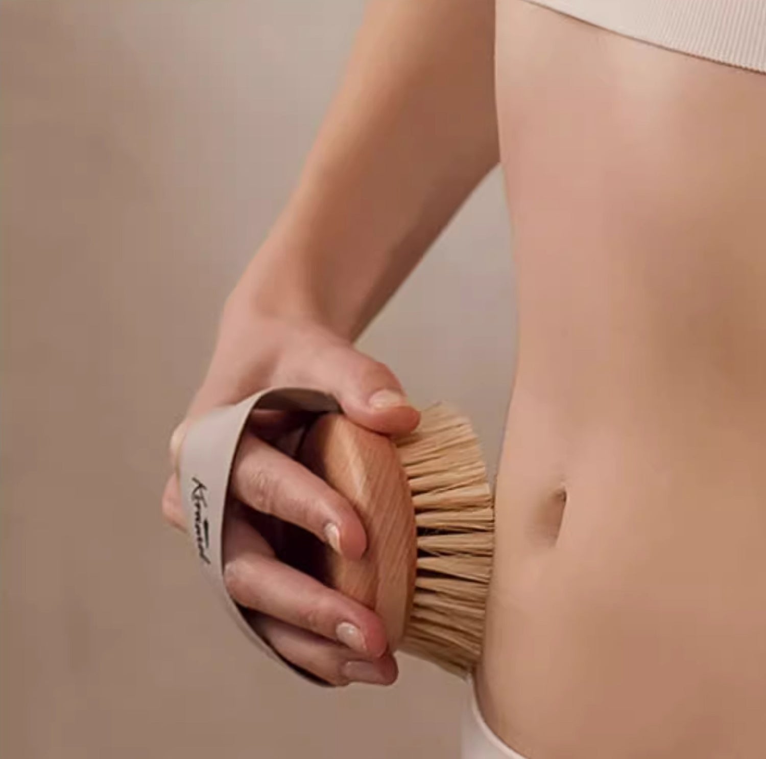 美國 Krramel 櫸木純猪鬃刷乾刷身體刷消除水腫美膚美體脂肪刷去橘皮去角質 (不建議濕用) (現貨+預購)