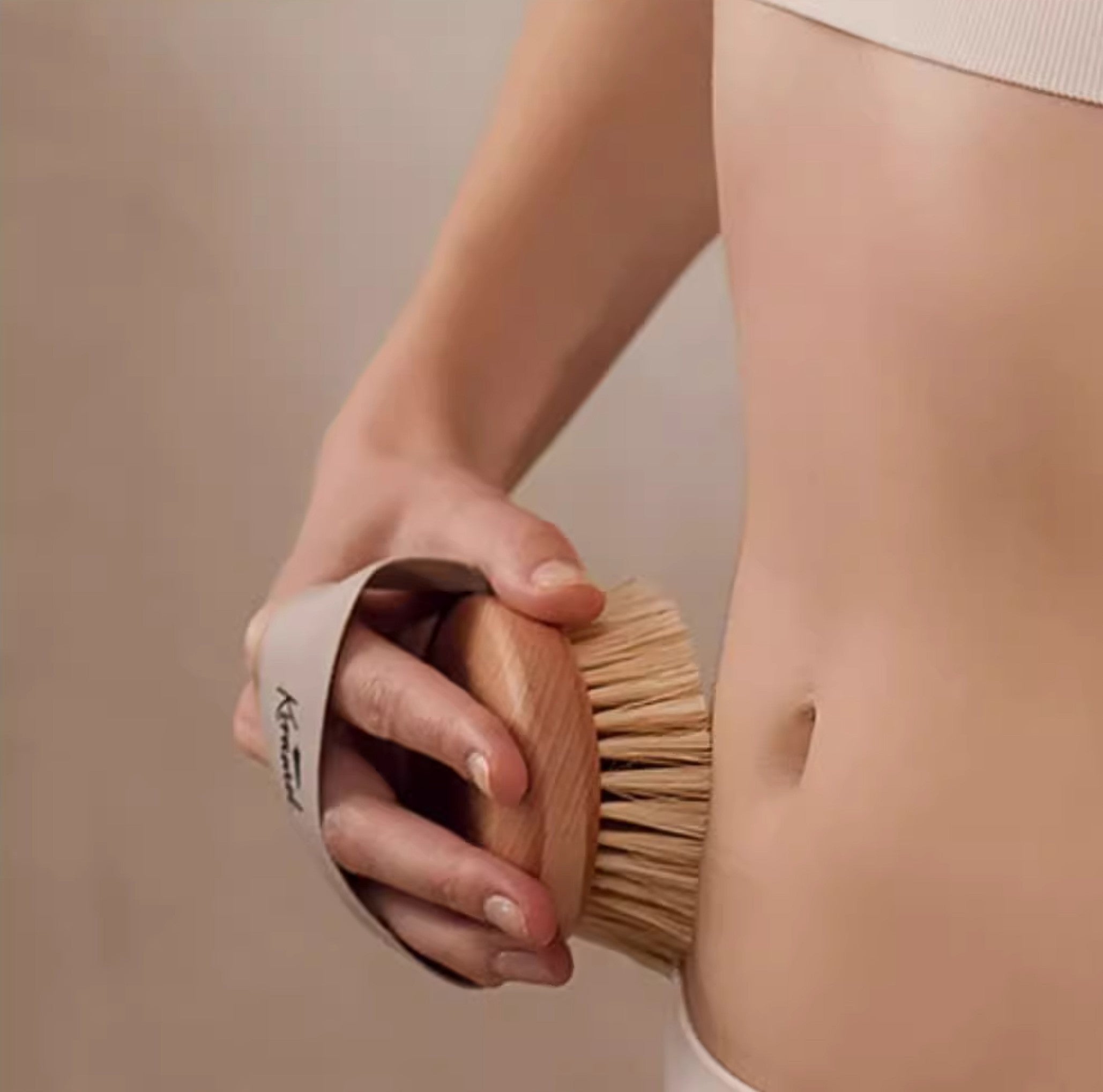 美國 Krramel 櫸木純猪鬃刷乾刷身體刷消除水腫美膚美體脂肪刷去橘皮去角質 (不建議濕用) (現貨+預購)