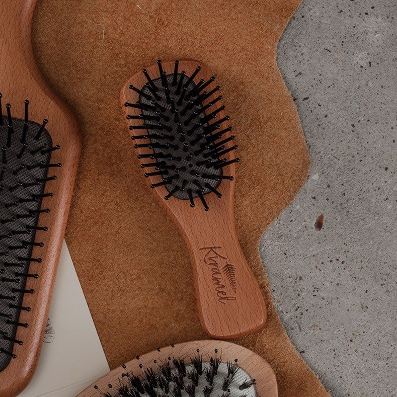 美國 Krramel 櫸木迷你防靜電梳適合兒童外出方便 (現貨+預購)