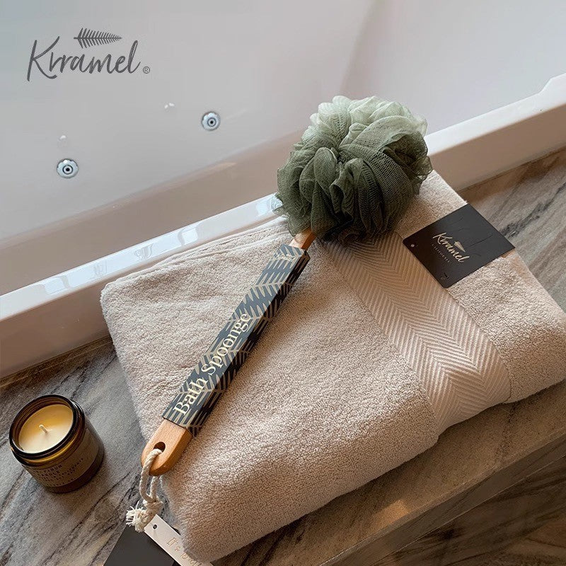 크라멜 그라데이션 긴 너도밤나무 손잡이 목욕 꽃 시리즈