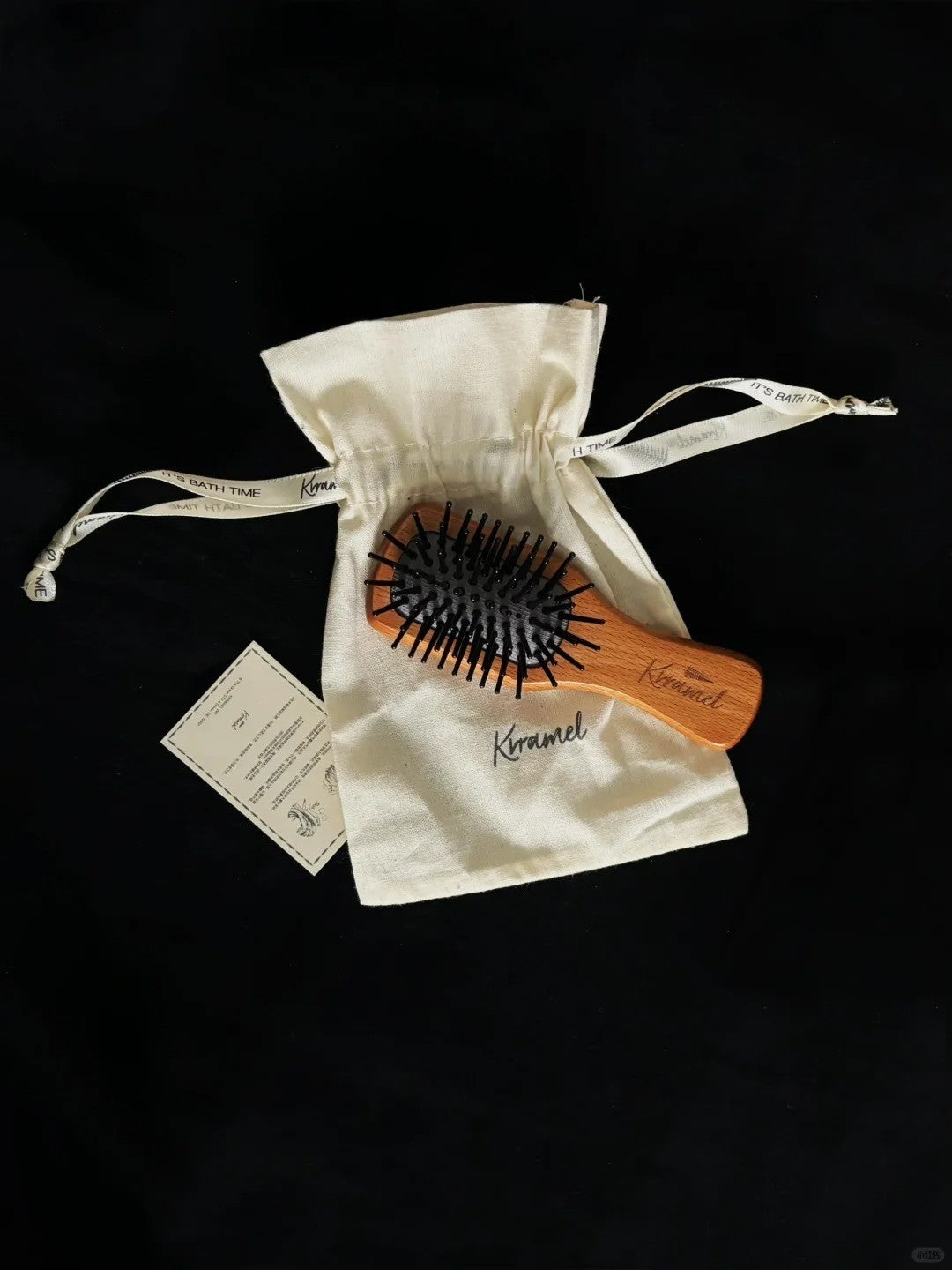 美國 Krramel 櫸木迷你防靜電梳適合兒童外出方便 (現貨+預購)