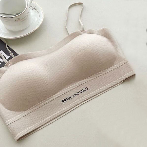 新品上架💖 夏日新款 百搭超薄無感英文字母附胸墊細肩帶小可愛