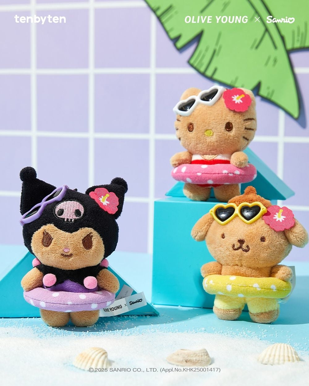 🆕新品上架【梨花娘】韓國Olive Young黑皮聯名限量三麗鷗吊飾美樂蒂/庫洛米/怕恰狗(現貨+預購)