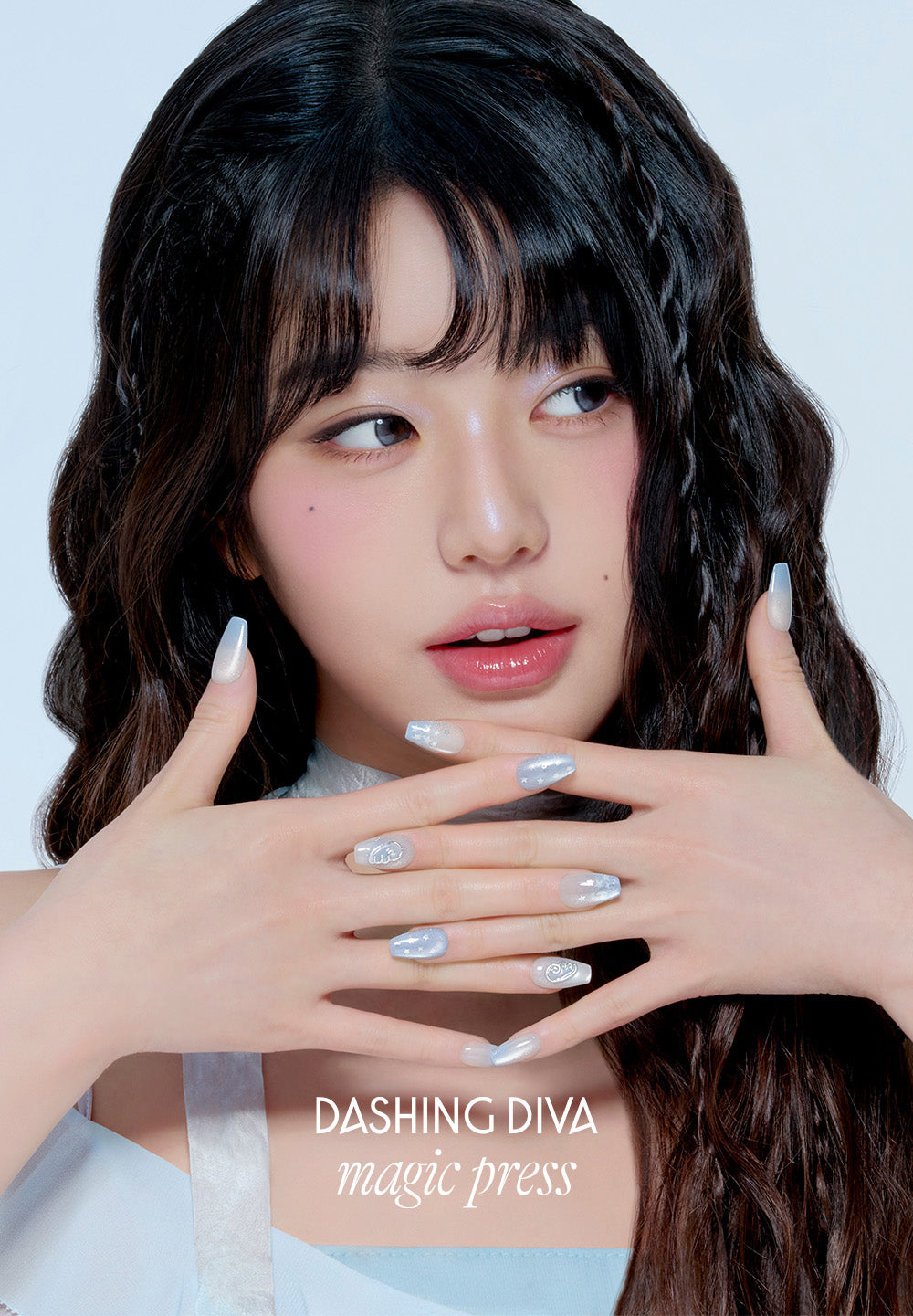 新品上架【梨花娘】🎀韓國 DASHING DIVA張員瑛同款氛圍 韓系甜酷天使星辰美甲貼✨