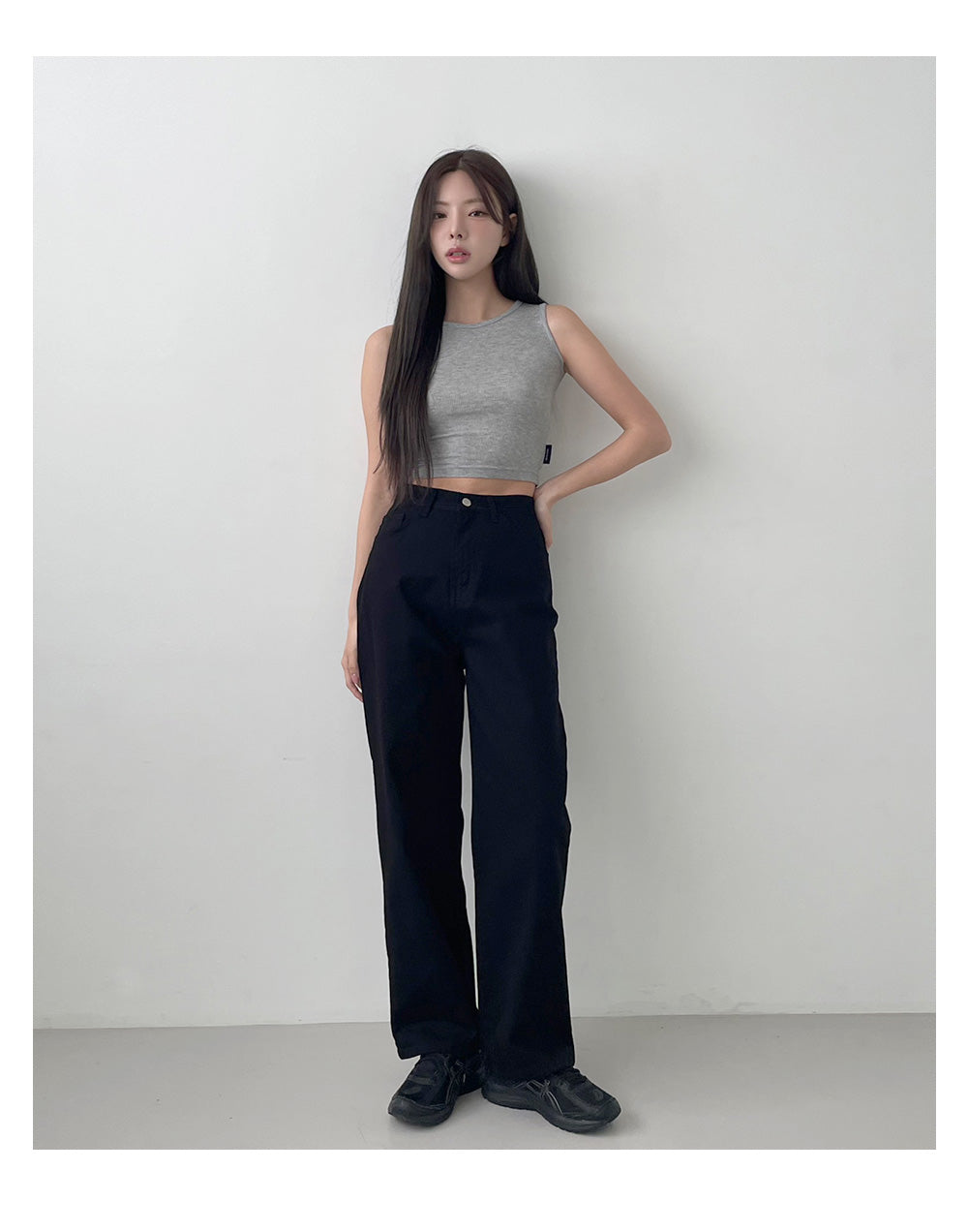 韓國 muahmuah 基本款 棉質挺版牛仔褲  (現貨+預購)