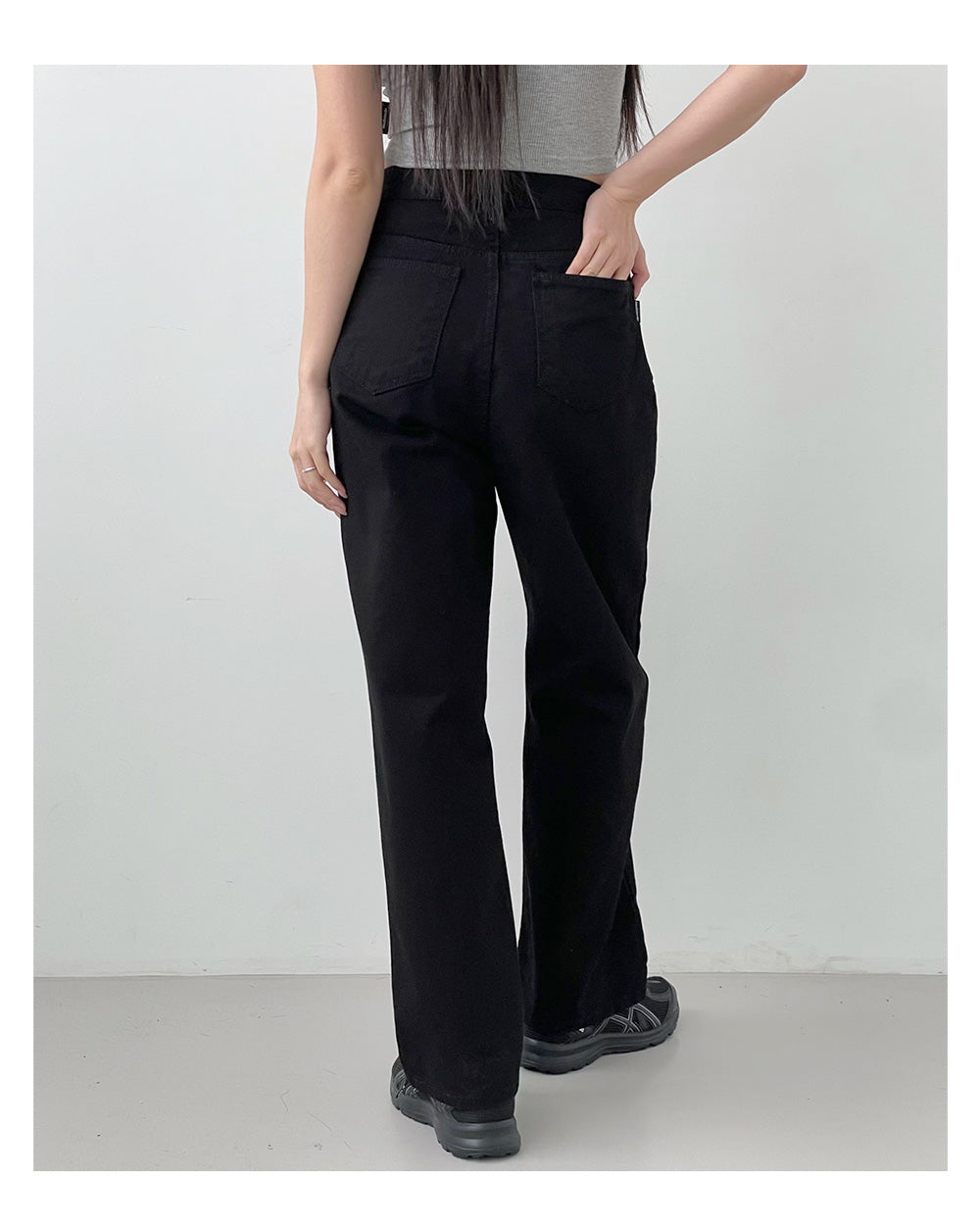 韓國 muahmuah 基本款 棉質挺版牛仔褲  (現貨+預購)