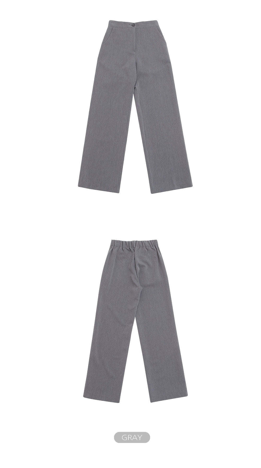 韓國 muahmuah 長款 鬆緊帶 舒適西裝寬褲  (現貨+預購)