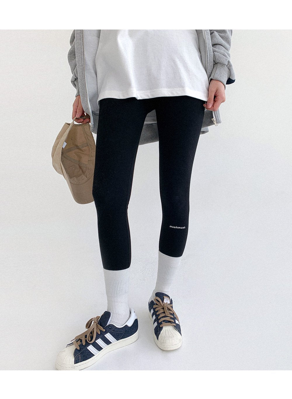 韓國 muahmuah 亮點 LOGO 打底褲  (現貨+預購)
