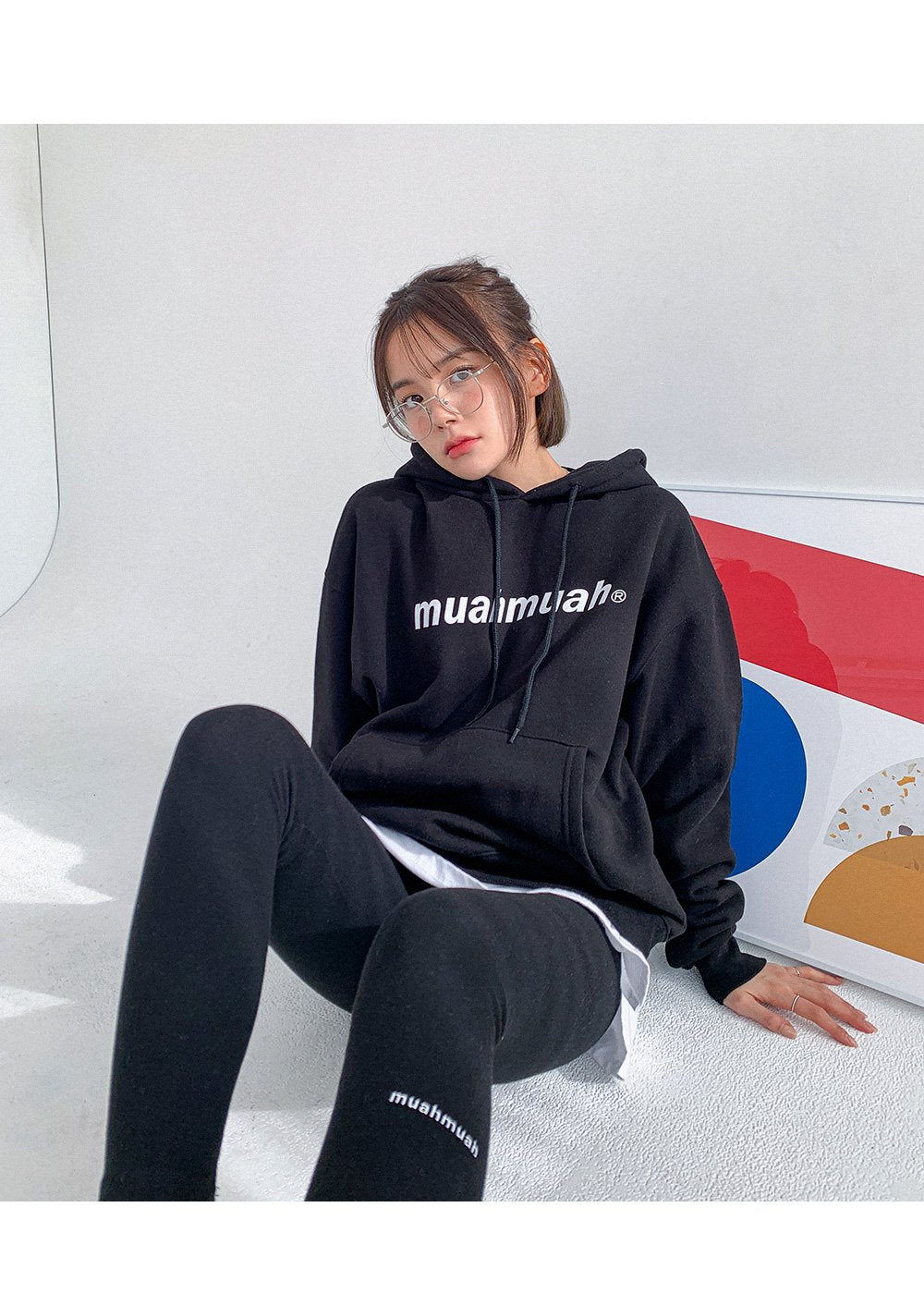 韓國 muahmuah 亮點 LOGO 打底褲  (現貨+預購)