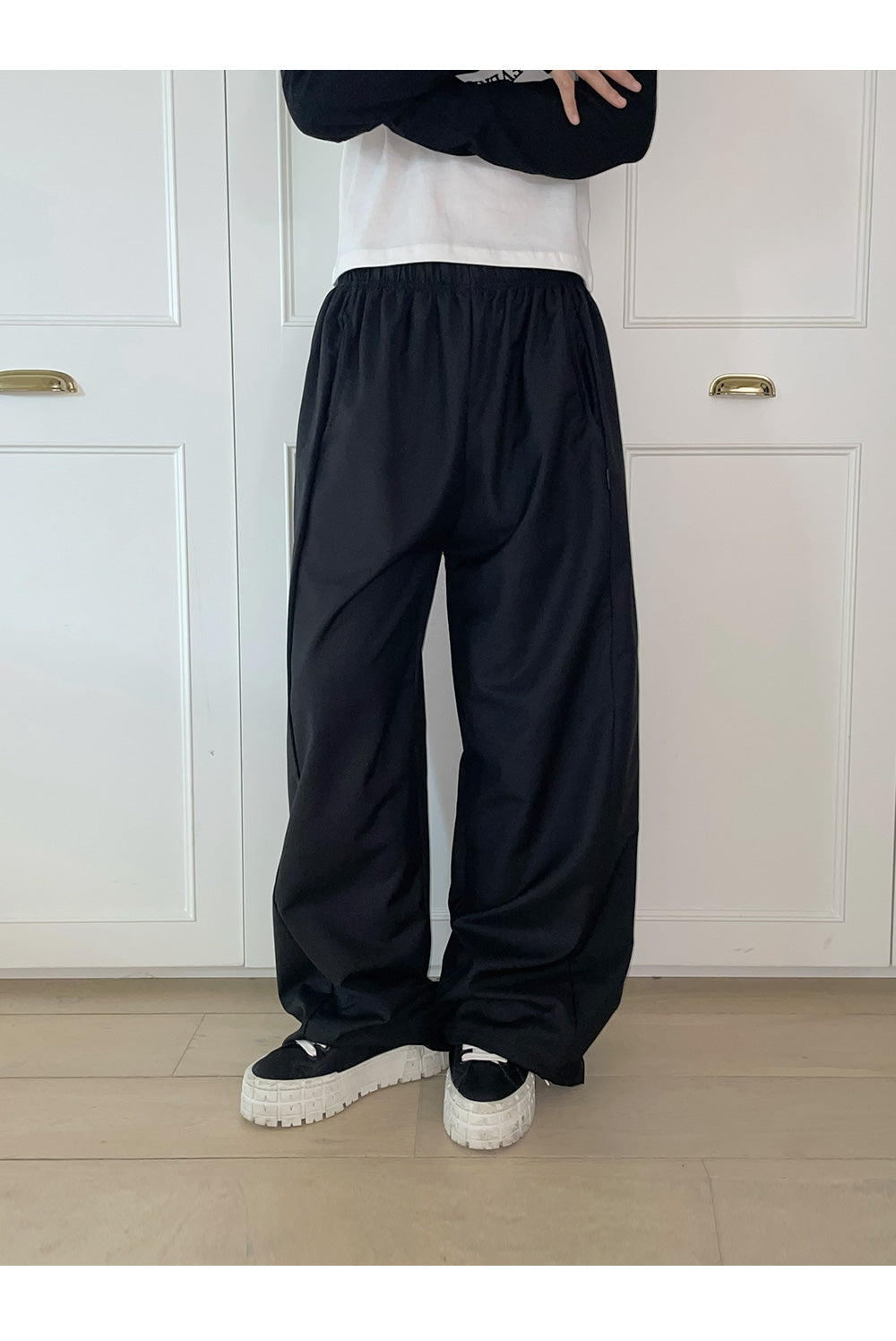 韓國 muahmuah 寬鬆版  TR鬆緊帶 寬鬆長褲  (現貨+預購)