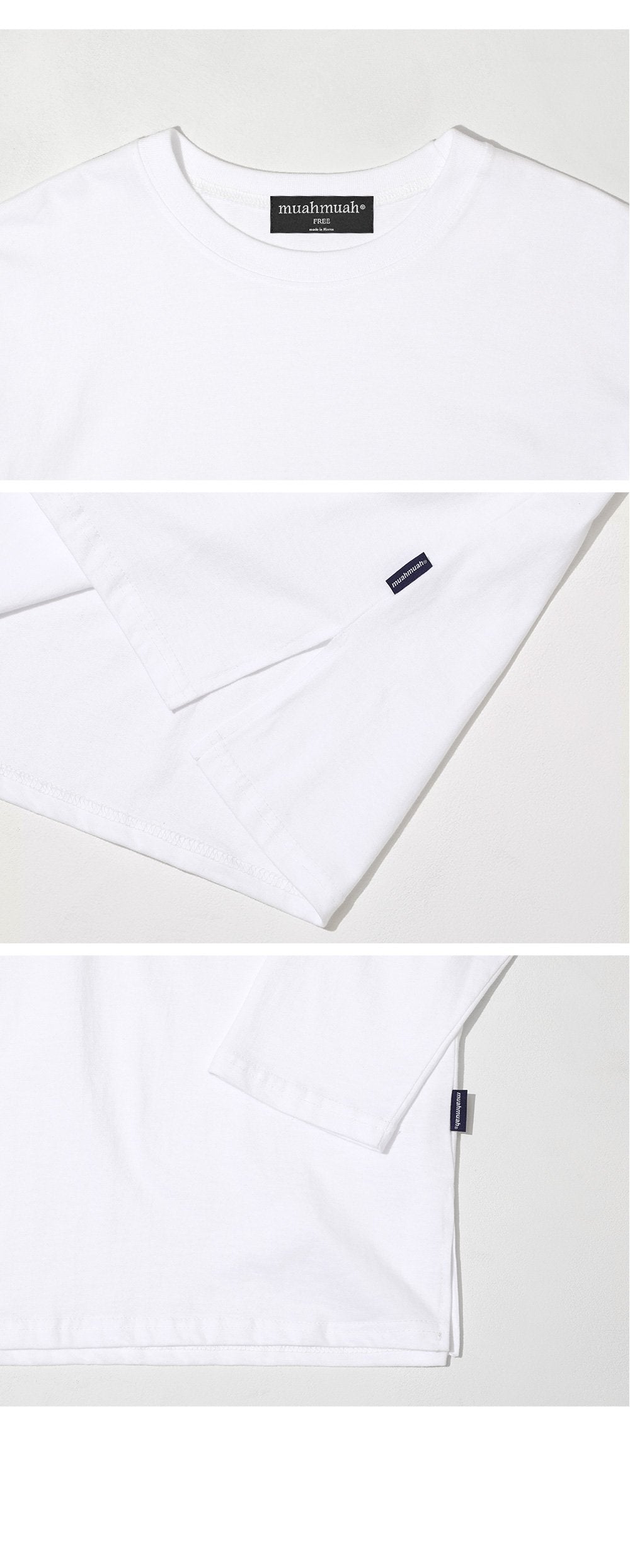 韓國 muahmuah 層疊式 薄長袖T恤  (現貨+預購)