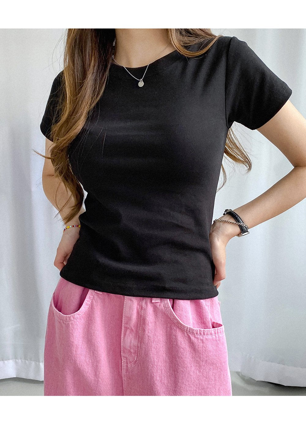 韓國 muahmuah  任選兩件組合價$780修身款 基本款 短袖 T恤  (現貨+預購)