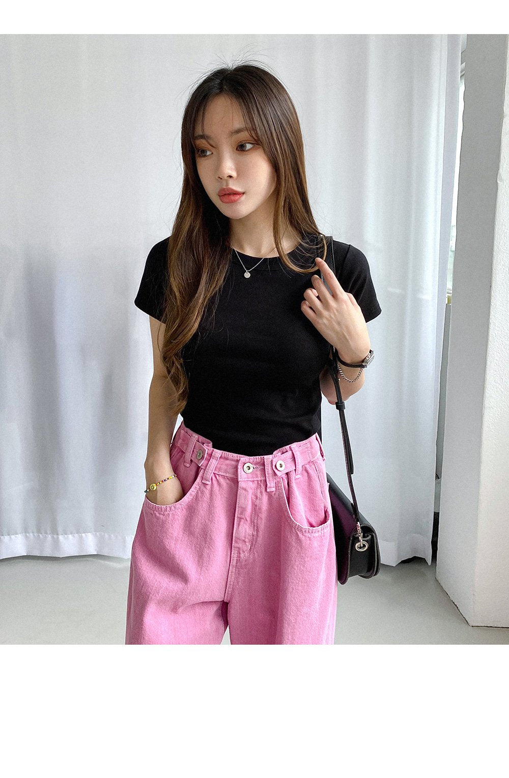 韓國 muahmuah  任選兩件組合價$780修身款 基本款 短袖 T恤  (現貨+預購)