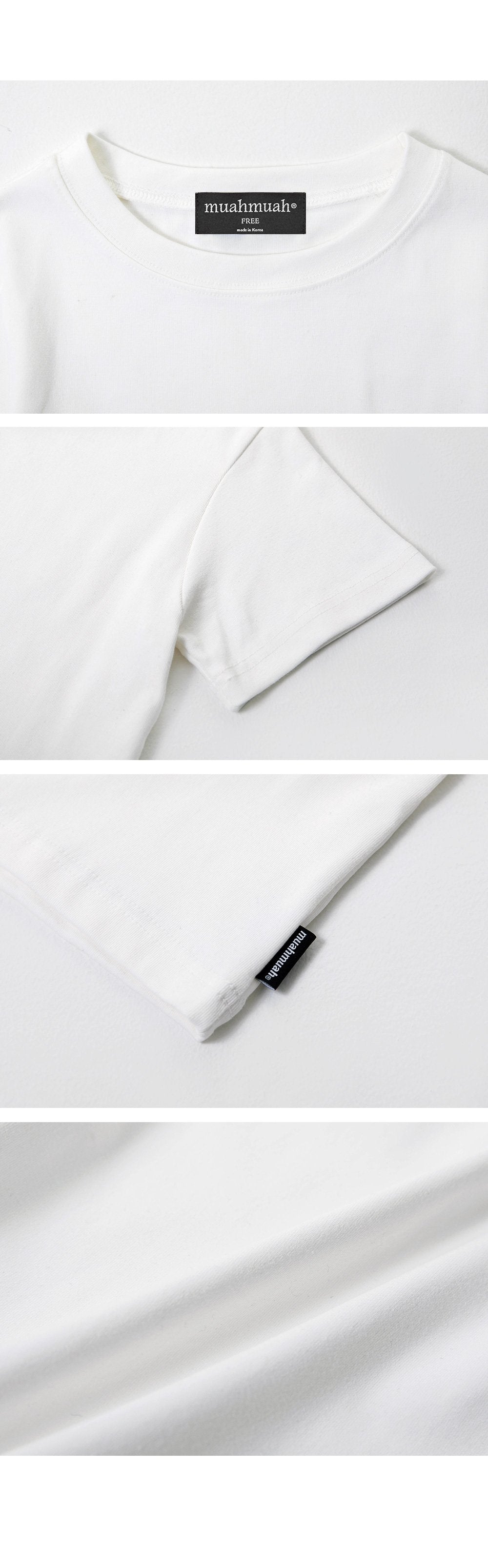 韓國 muahmuah  任選兩件組合價$780修身款 基本款 短袖 T恤  (現貨+預購)